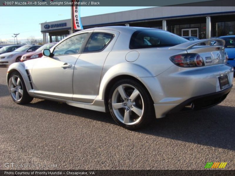 Sunlight Silver Metallic / Black 2007 Mazda RX-8 Sport
