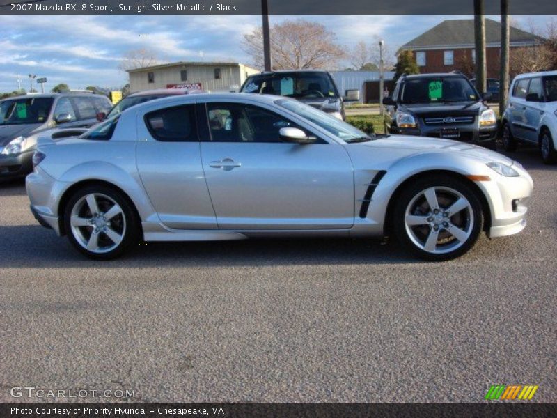 Sunlight Silver Metallic / Black 2007 Mazda RX-8 Sport