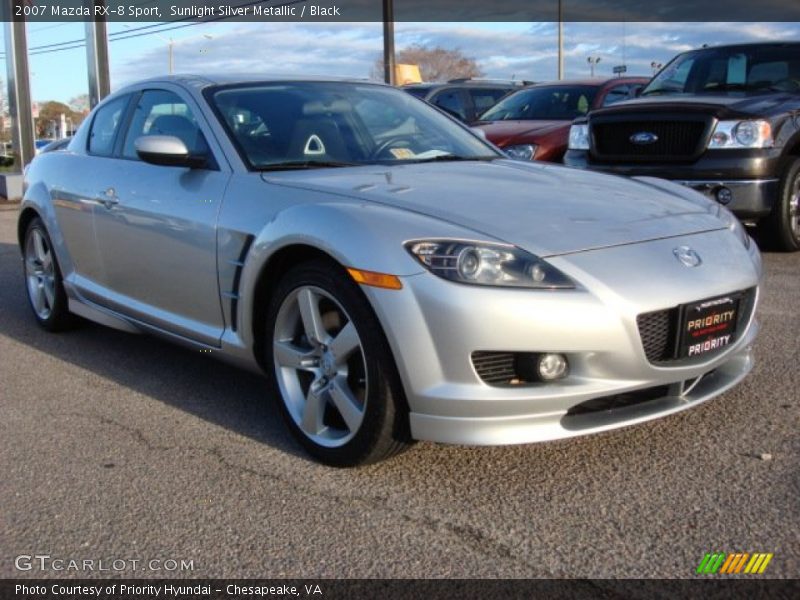 Sunlight Silver Metallic / Black 2007 Mazda RX-8 Sport