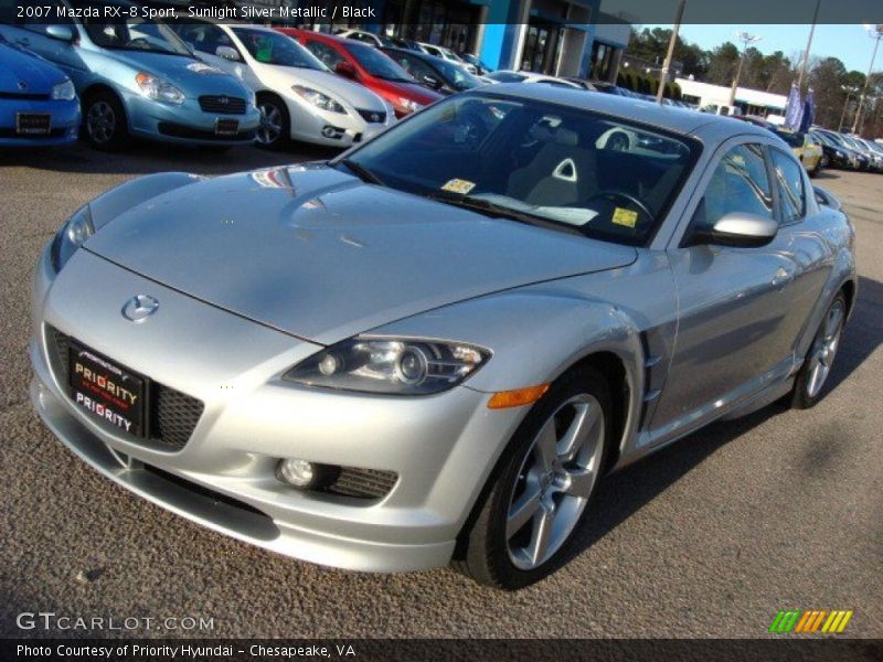 Sunlight Silver Metallic / Black 2007 Mazda RX-8 Sport