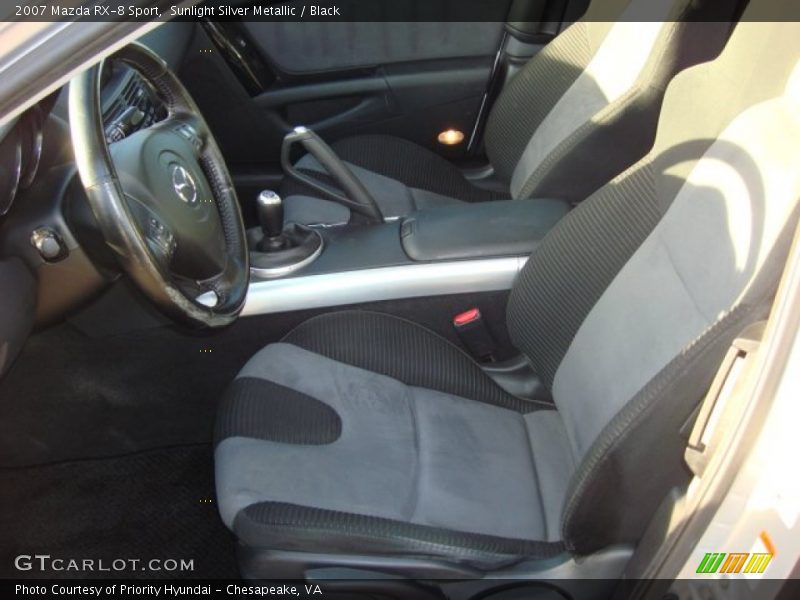 Sunlight Silver Metallic / Black 2007 Mazda RX-8 Sport