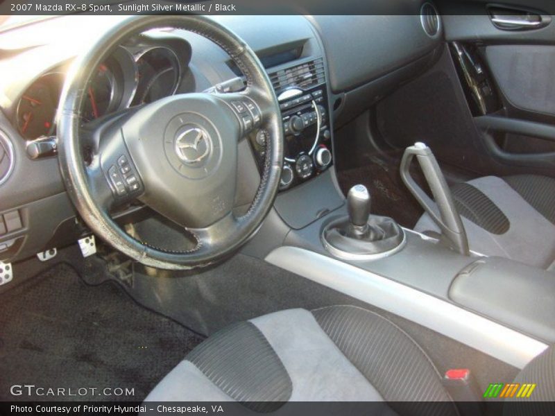 Sunlight Silver Metallic / Black 2007 Mazda RX-8 Sport
