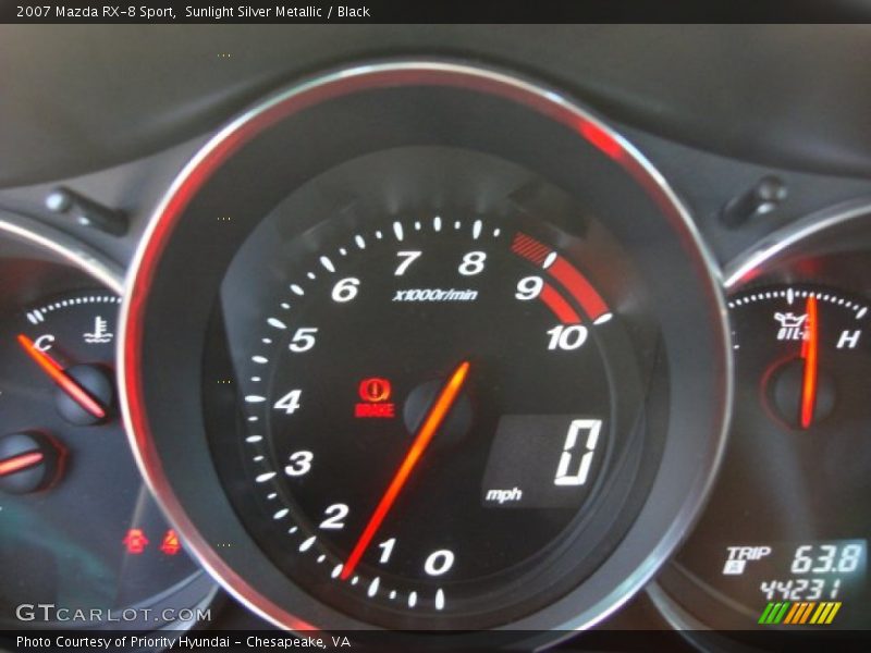 Sunlight Silver Metallic / Black 2007 Mazda RX-8 Sport