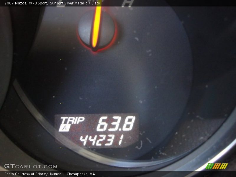 Sunlight Silver Metallic / Black 2007 Mazda RX-8 Sport
