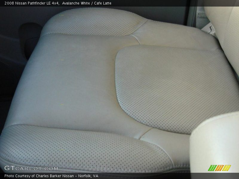 Avalanche White / Cafe Latte 2008 Nissan Pathfinder LE 4x4