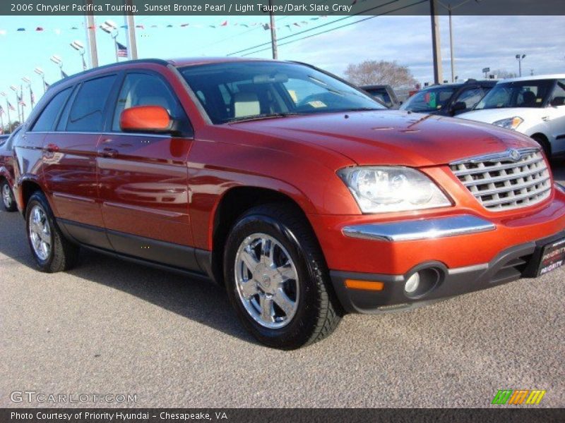 Sunset Bronze Pearl / Light Taupe/Dark Slate Gray 2006 Chrysler Pacifica Touring