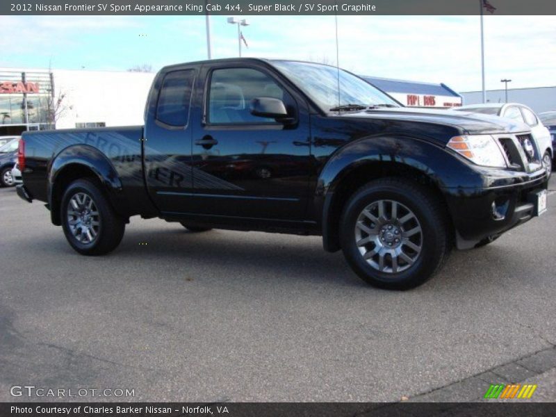 Super Black / SV Sport Graphite 2012 Nissan Frontier SV Sport Appearance King Cab 4x4