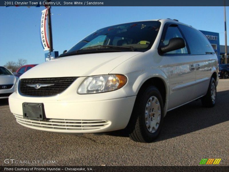 Stone White / Sandstone 2001 Chrysler Town & Country LX