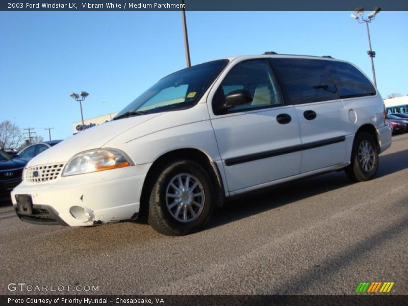 Vibrant White / Medium Parchment 2003 Ford Windstar LX