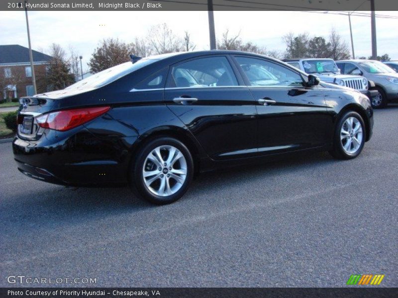 Midnight Black / Black 2011 Hyundai Sonata Limited