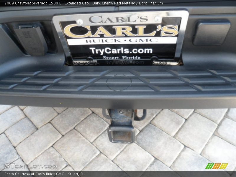 Dark Cherry Red Metallic / Light Titanium 2009 Chevrolet Silverado 1500 LT Extended Cab