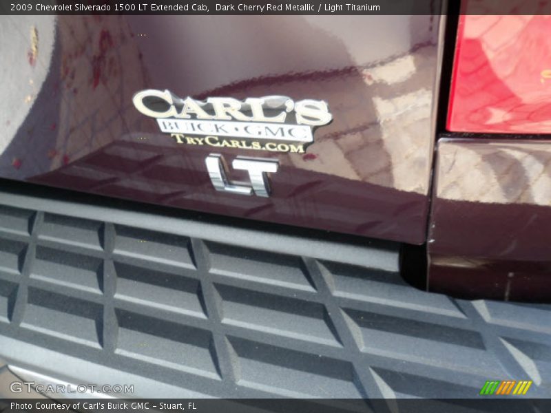 Dark Cherry Red Metallic / Light Titanium 2009 Chevrolet Silverado 1500 LT Extended Cab