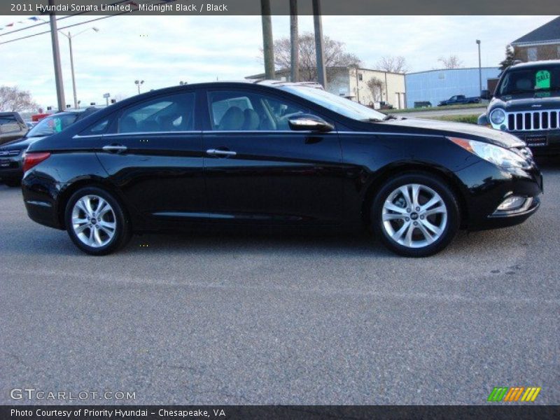 Midnight Black / Black 2011 Hyundai Sonata Limited