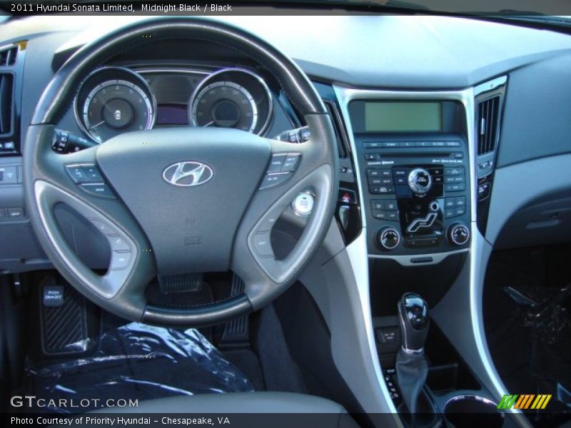Midnight Black / Black 2011 Hyundai Sonata Limited