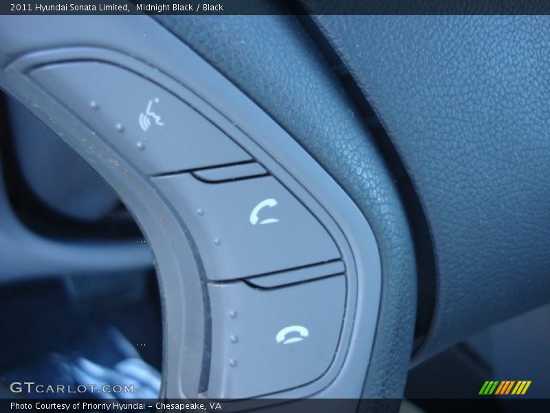 Midnight Black / Black 2011 Hyundai Sonata Limited