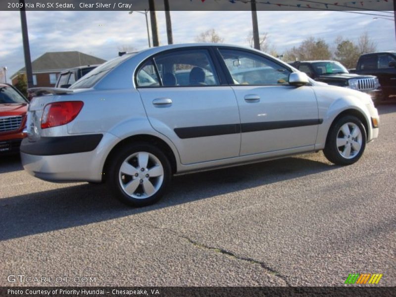 Clear Silver / Gray 2009 Kia Rio SX Sedan