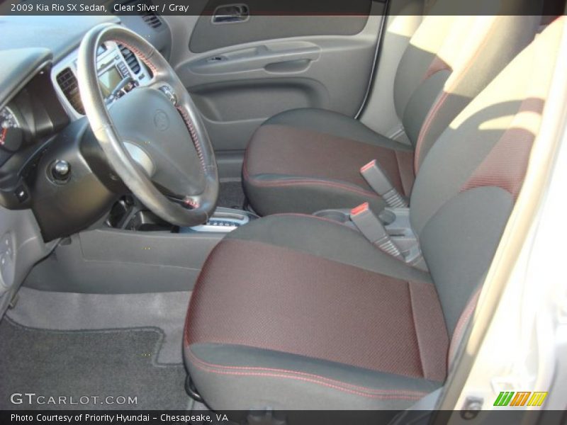 Clear Silver / Gray 2009 Kia Rio SX Sedan