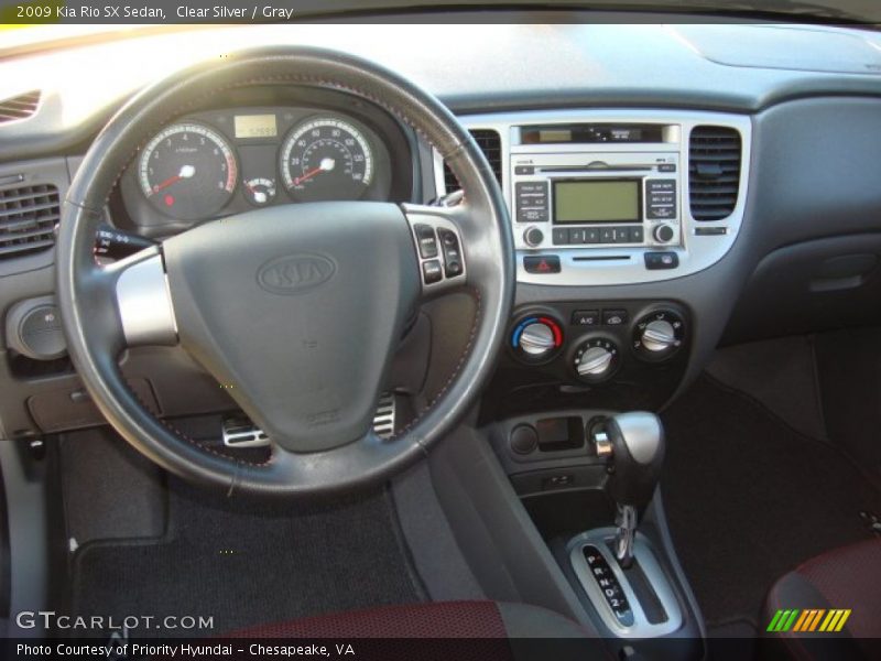 Clear Silver / Gray 2009 Kia Rio SX Sedan
