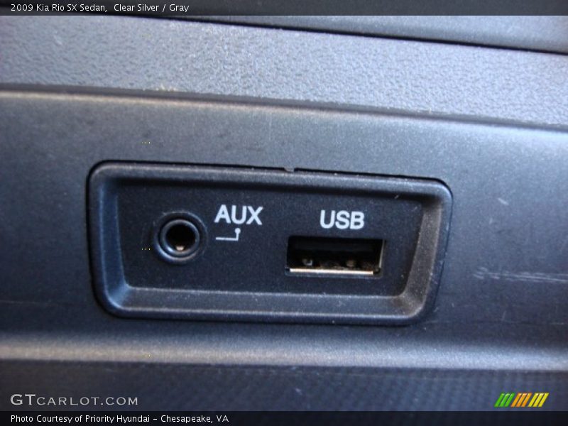 Clear Silver / Gray 2009 Kia Rio SX Sedan