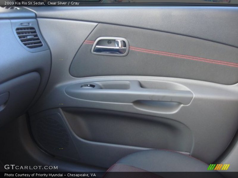 Clear Silver / Gray 2009 Kia Rio SX Sedan