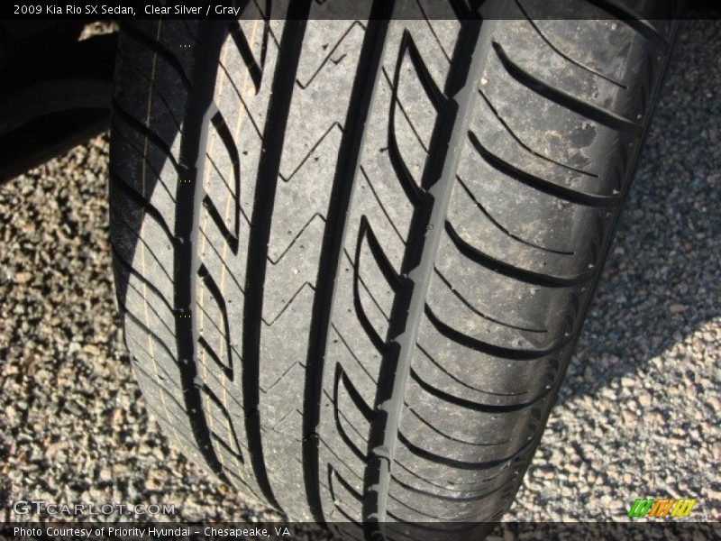 Clear Silver / Gray 2009 Kia Rio SX Sedan