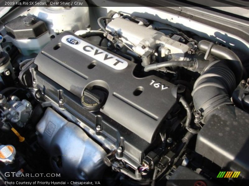 Clear Silver / Gray 2009 Kia Rio SX Sedan