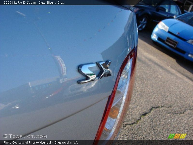 Clear Silver / Gray 2009 Kia Rio SX Sedan
