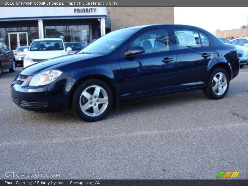 Imperial Blue Metallic / Gray 2010 Chevrolet Cobalt LT Sedan