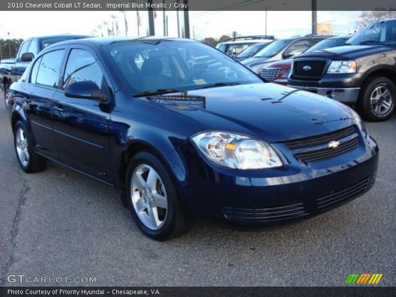 Imperial Blue Metallic / Gray 2010 Chevrolet Cobalt LT Sedan