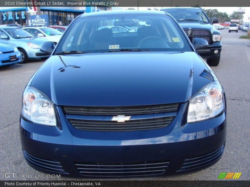 Imperial Blue Metallic / Gray 2010 Chevrolet Cobalt LT Sedan