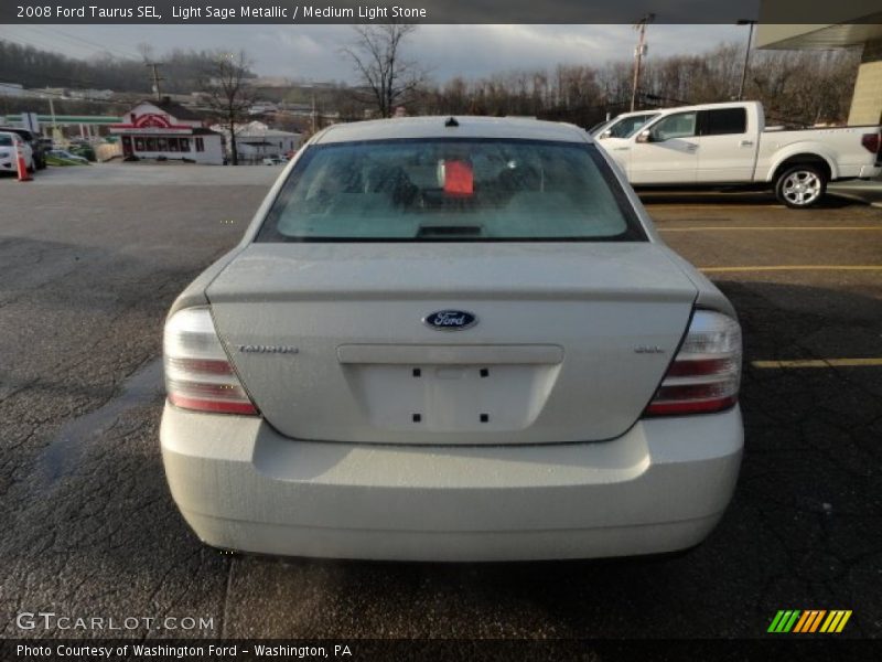 Light Sage Metallic / Medium Light Stone 2008 Ford Taurus SEL