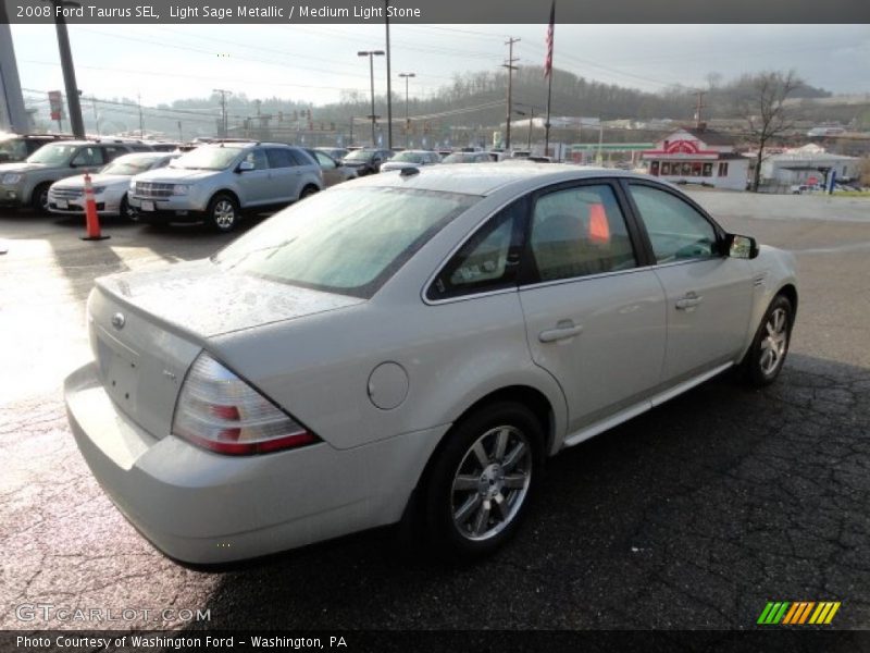 Light Sage Metallic / Medium Light Stone 2008 Ford Taurus SEL
