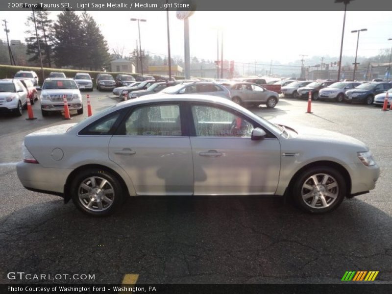 Light Sage Metallic / Medium Light Stone 2008 Ford Taurus SEL