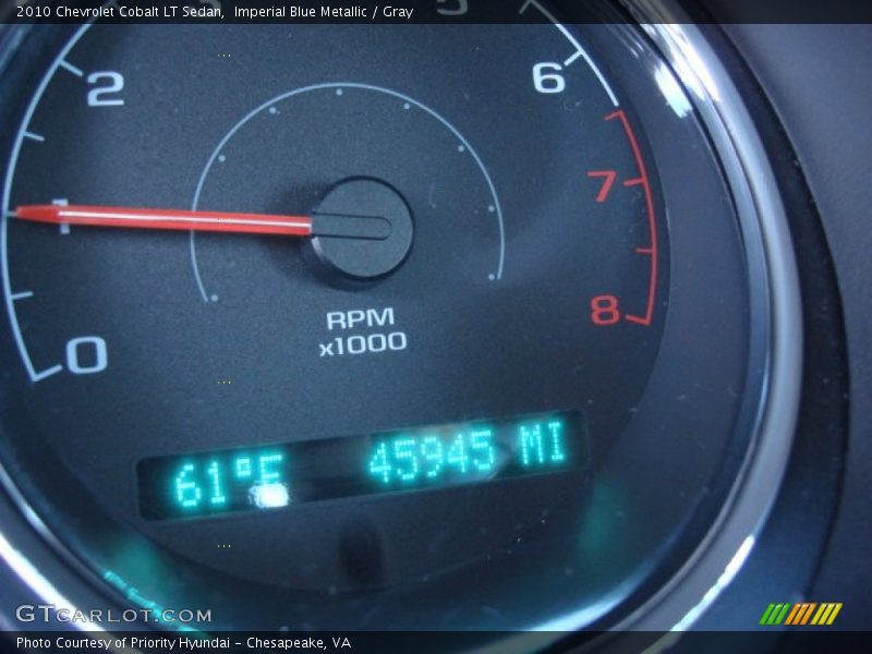 Imperial Blue Metallic / Gray 2010 Chevrolet Cobalt LT Sedan