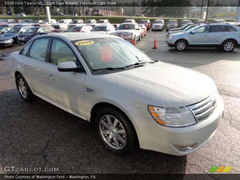Light Sage Metallic / Medium Light Stone 2008 Ford Taurus SEL