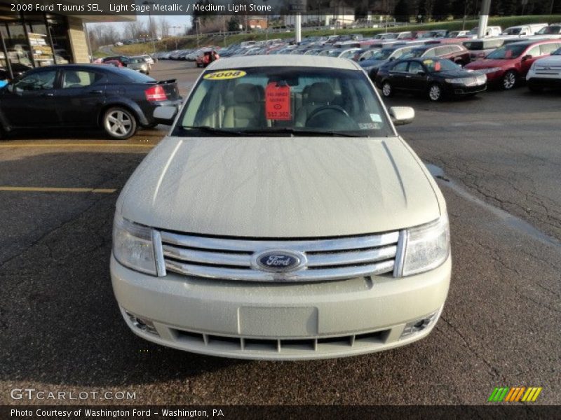 Light Sage Metallic / Medium Light Stone 2008 Ford Taurus SEL