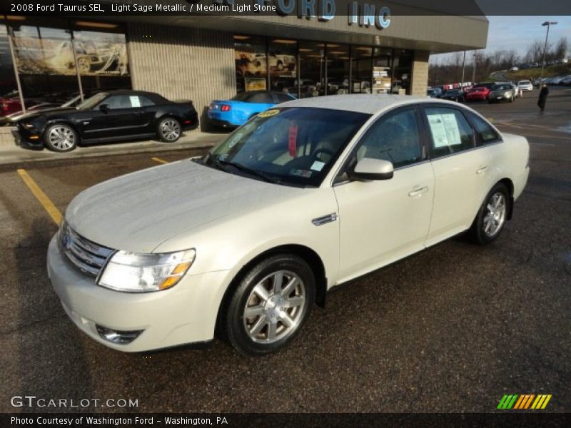 Light Sage Metallic / Medium Light Stone 2008 Ford Taurus SEL