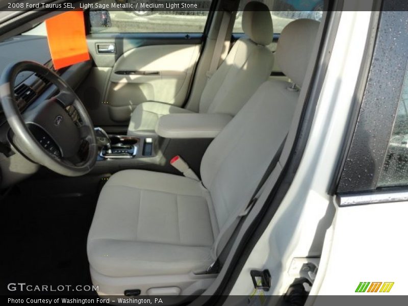 Light Sage Metallic / Medium Light Stone 2008 Ford Taurus SEL