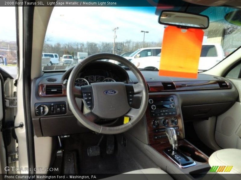 Light Sage Metallic / Medium Light Stone 2008 Ford Taurus SEL