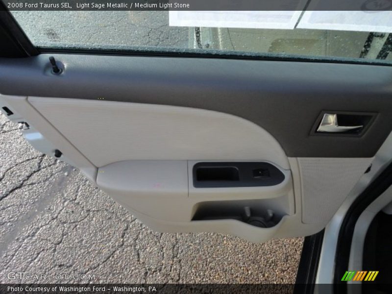Light Sage Metallic / Medium Light Stone 2008 Ford Taurus SEL