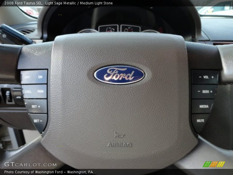 Light Sage Metallic / Medium Light Stone 2008 Ford Taurus SEL