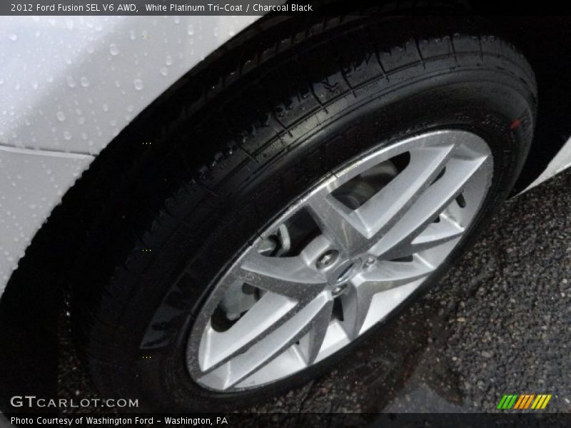 White Platinum Tri-Coat / Charcoal Black 2012 Ford Fusion SEL V6 AWD