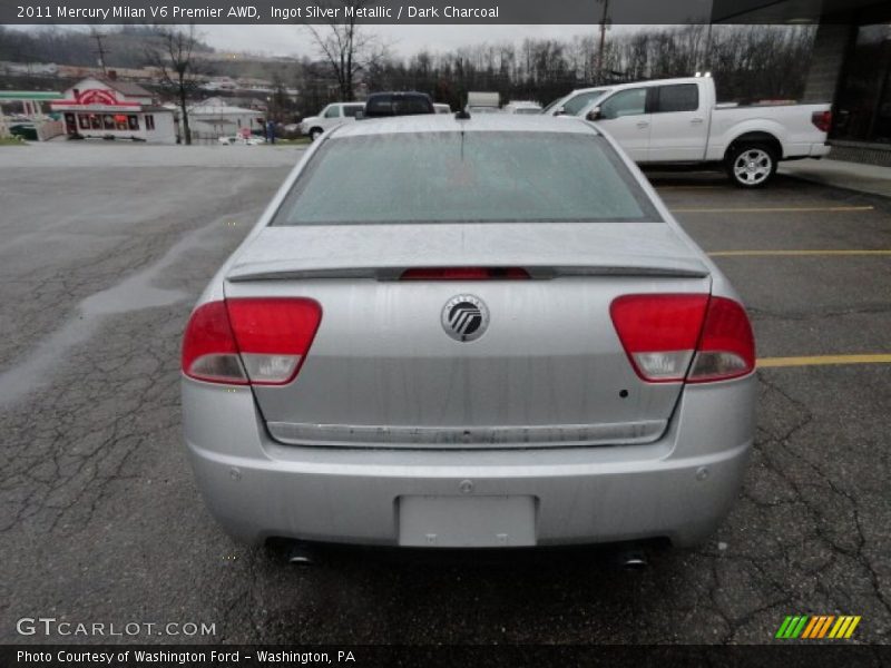 Ingot Silver Metallic / Dark Charcoal 2011 Mercury Milan V6 Premier AWD