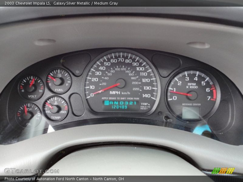Galaxy Silver Metallic / Medium Gray 2003 Chevrolet Impala LS