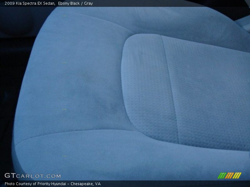 Ebony Black / Gray 2009 Kia Spectra EX Sedan