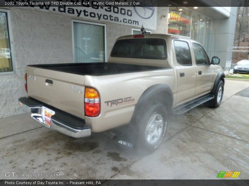 Mystic Gold Metallic / Oak 2002 Toyota Tacoma V6 TRD Double Cab 4x4