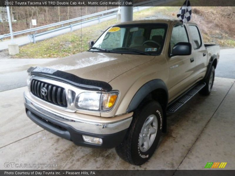 Mystic Gold Metallic / Oak 2002 Toyota Tacoma V6 TRD Double Cab 4x4