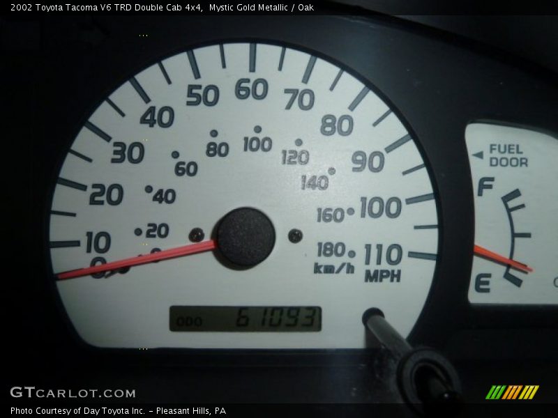Mystic Gold Metallic / Oak 2002 Toyota Tacoma V6 TRD Double Cab 4x4