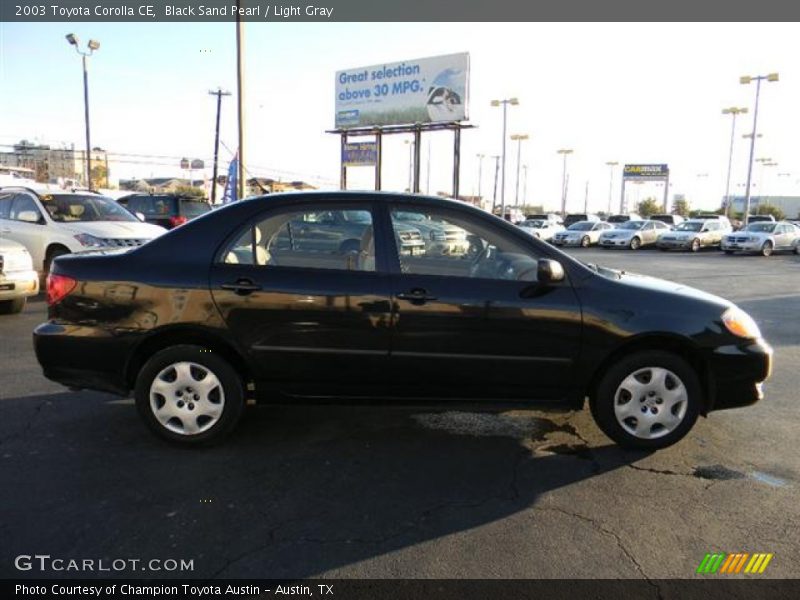 Black Sand Pearl / Light Gray 2003 Toyota Corolla CE