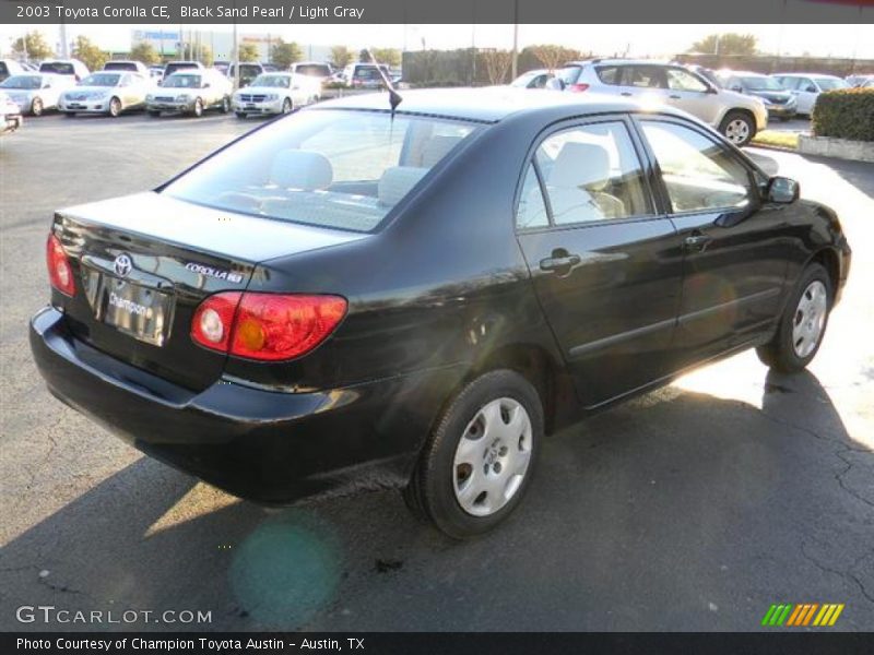 Black Sand Pearl / Light Gray 2003 Toyota Corolla CE